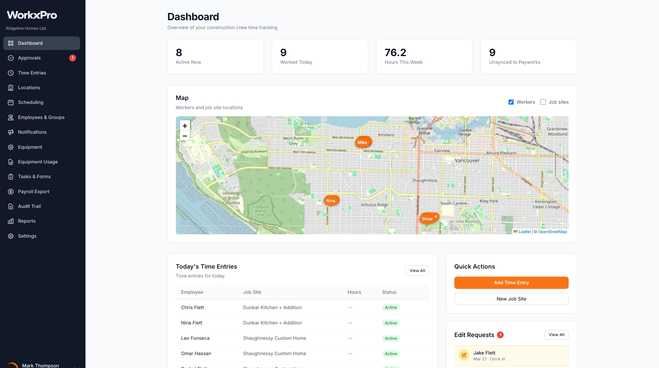 Admin Dashboard